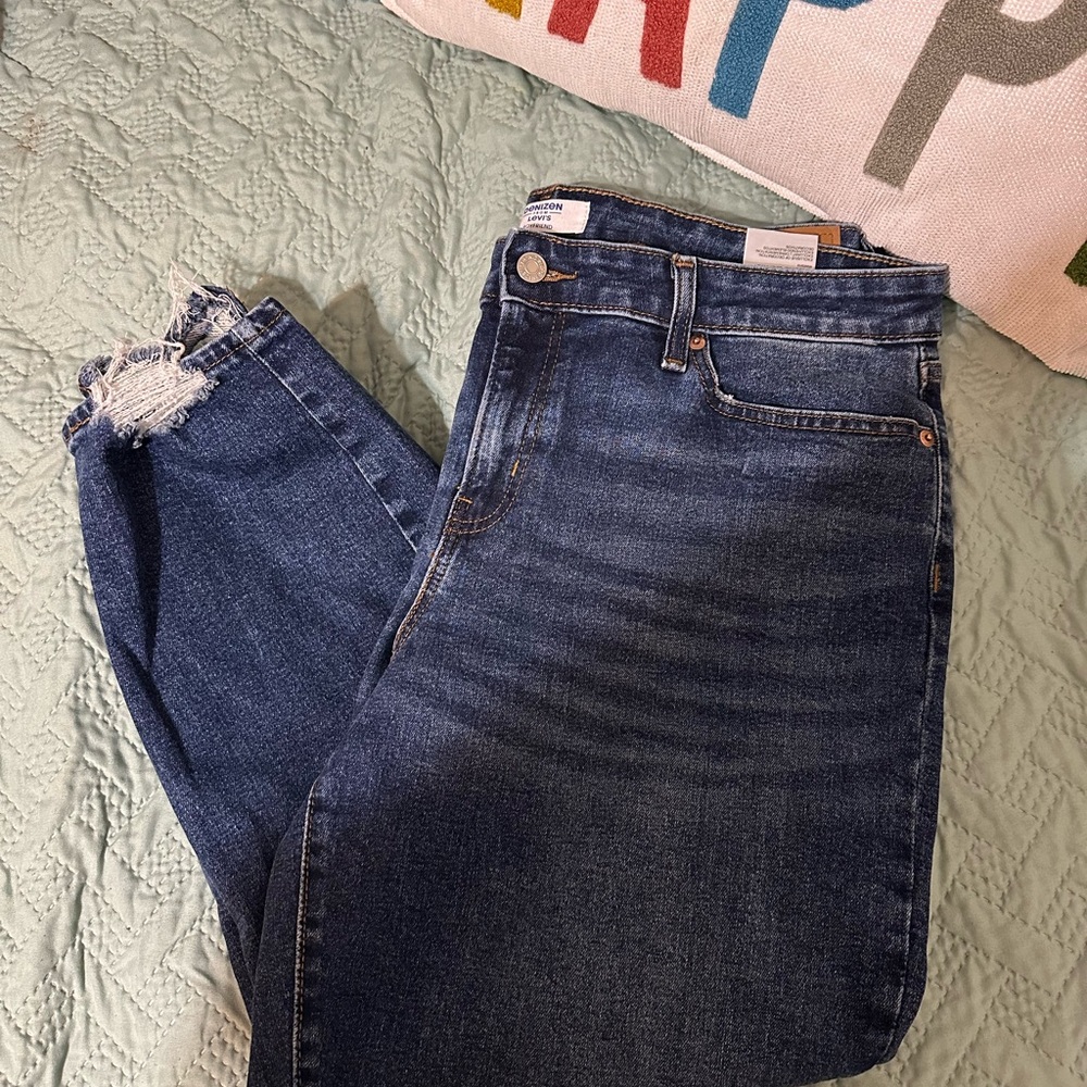 Denizen from Levi's Dark Wash Boyfriend Jeans